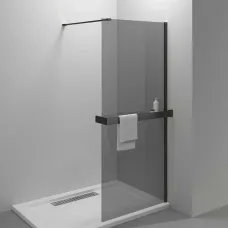 Душевая перегородка Vincea Walk-In HR VSW-4HR100CGB 100 см, профиль черный матовый, стекло тонированное