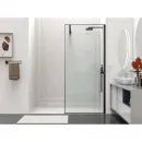 Душевая перегородка Vincea Walk-In HS VSW-1HS100CLB 100 см, профиль черный матовый, стекло прозрачное