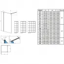 Неподвижная перегородка Radaway Modo X Black II Factory 70 389274-54-55 прозрачное