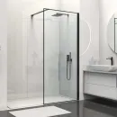 Душевая перегородка Vincea Walk-In HS VSW-1HS800CLB 80 см, профиль черный матовый, стекло прозрачное