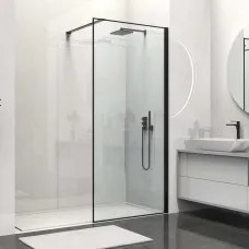 Душевая перегородка Vincea Walk-In HS VSW-1HS800CLB 80 см, профиль черный матовый, стекло прозрачное