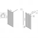 Неподвижная перегородка 80 см Vincea Walk-In HP Art VSW-1HP800FLBG рифленое