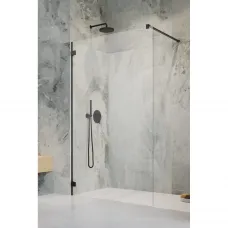Душевая перегородка Radaway Essenza Pro 8 Black Walk-in 95 1012095-54-01 94,3 см, профиль черный матовый, стекло прозрачное