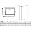 Неподвижная перегородка Radaway EOS II Walk-in 80 R прозрачное