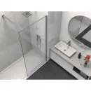 Душевая перегородка Vincea Walk-In HS VSW-1HS900CLGM 90 см, профиль вороненая сталь, стекло прозрачное