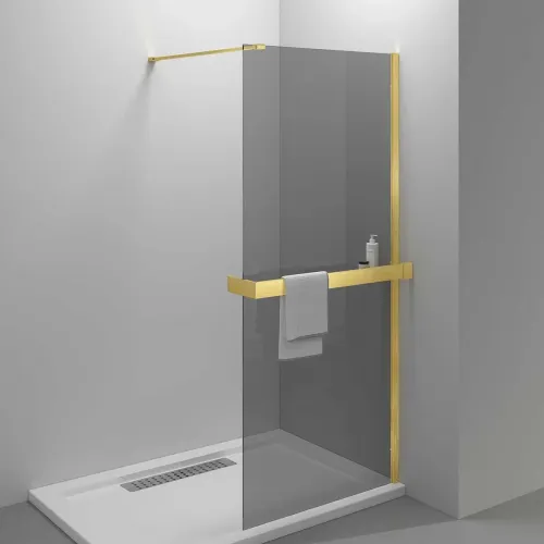 Душевая перегородка Vincea Walk-In HR VSW-4HR100CGG 100 см, профиль золотой матовый, стекло тонированное