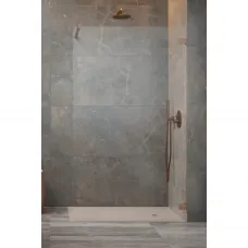 Душевая перегородка Radaway Essenza Pro 8 Brushed Copper Walk-in 130 1012130-93-01 129,3 см, профиль медь матовая, стекло прозрачное