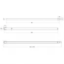 Душевая перегородка BelBagno Luce KRAFT-L-1-80-C-Cr 80 см, профиль хром, стекло прозрачное