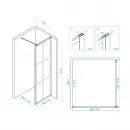Неподвижная перегородка 70 см RGW WA-11-B Walk-in 32101170-84 прозрачное
