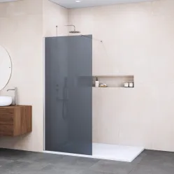 Душевая перегородка RGW WA-002 Walk-in 35100210-31 100 см, профиль хром, стекло тонированное