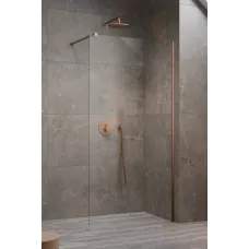 Душевая перегородка Radaway Modo X II Brushed Copper 155 389355-93-01 154,5 см, профиль медь матовая, стекло прозрачное