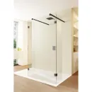 Душевая перегородка Riho Scandic NXT X202 G001050121 116 см, профиль черный матовый, стекло прозрачное