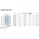 Душевая перегородка Riho Scandic NXT X202 G001052121 156 см, профиль черный матовый, стекло прозрачное