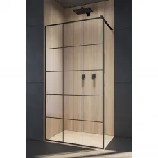 Неподвижная перегородка Radaway Modo X Black II Factory 60 389264-54-55 прозрачное