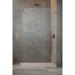 Душевая перегородка Radaway Essenza Pro 8 Brushed Copper Walk-in 100 1012100-93-01 99,3 см, профиль медь матовая, стекло прозрачное