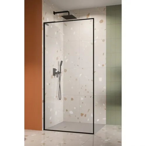 Душевая перегородка Radaway Modo F SL Black II 120 Left 10419124-54-01L профиль черный матовый, стекло прозрачное