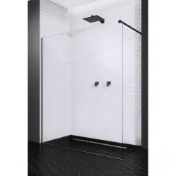 Душевая перегородка Radaway Modo X II Black 80 389284-54-01 79,5 см, профиль черный матовый, стекло прозрачное