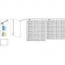 Неподвижная перегородка Radaway Essenza Pro Black Walk-in 100 10103100-54-01 прозрачное