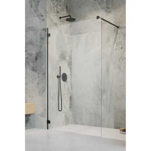 Неподвижная перегородка Radaway Essenza Pro Black Walk-in 100 10103100-54-01 прозрачное
