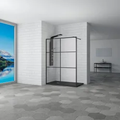 Неподвижная перегородка 100 см RGW WA-11-B Walk-in 32101110-84 прозрачное
