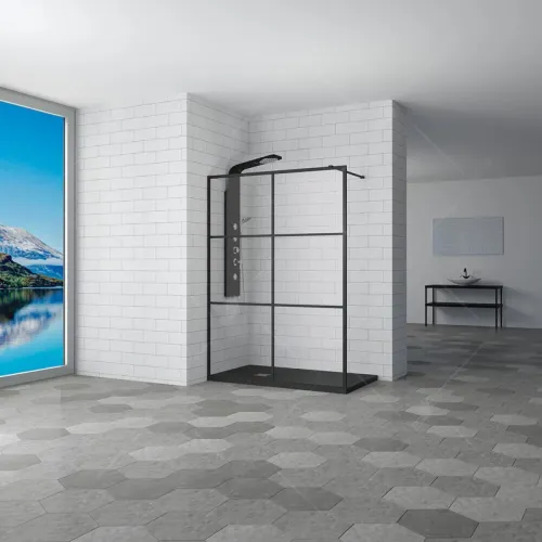 Неподвижная перегородка 100 см RGW WA-11-B Walk-in 32101110-84 прозрачное