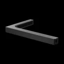 Неподвижная перегородка Radaway Modo SL Brushed GunMetal II 120 Left 10319124-92-01L прозрачное
