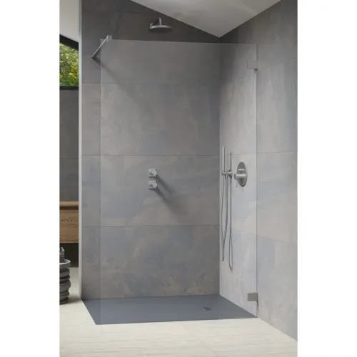 Неподвижная перегородка Radaway Essenza Pro Brushed Nickel Walk-in 100 10103100-91-01 прозрачное