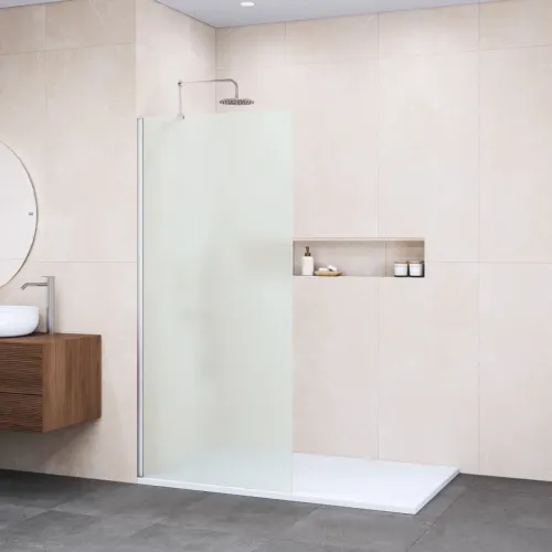 Душевая перегородка RGW WA-110 Walk-in 351011014-21 140 см, профиль хром, стекло матовое