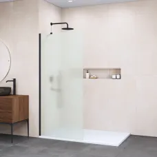 Душевая перегородка RGW WA-110B Walk-in 351011006-24 60 см, профиль черный матовый, стекло матовое
