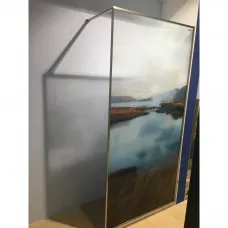 Душевая перегородка Radaway Modo F Brushed Nickel II 100 10409104-91-01-Lake профиль никель матовый, стекло фотопечать