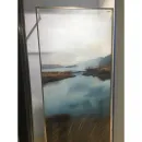 Душевая перегородка Radaway Modo F Brushed Nickel II 100 10409104-91-01-Lake профиль никель матовый, стекло фотопечать