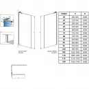 Неподвижная перегородка Radaway Modo SL II 55 Right 10319055-01-01R прозрачное