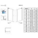 Неподвижная перегородка Radaway Modo SL Gold II 55 Left 10319055-09-01L прозрачное