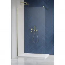 Душевая перегородка Radaway Modo X II Brushed Gold 95 389295-99-01 94,5 см, профиль золотой матовый, стекло прозрачное