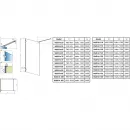 Душевая перегородка Radaway Essenza Pro 8 Gold Walk-in 155 1012155-09-01 154,3 см, профиль золотой, стекло прозрачное