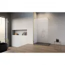 Душевая перегородка Radaway Essenza Pro 8 Gold Walk-in 155 1012155-09-01 154,3 см, профиль золотой, стекло прозрачное
