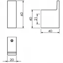Крючок Kludi Vela C 3198453 для ванны, белый матовый