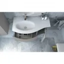 Шкаф одностворчатый 34x55 см Grigio Lucido R Cezares Vague 54855