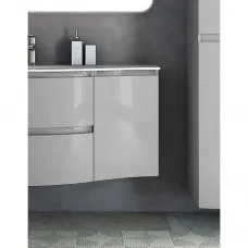 Шкаф одностворчатый 34x55 см Grigio Lucido R Cezares Vague 54855
