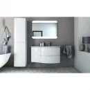 Шкаф одностворчатый 34x55 см Bianco Lucido L Cezares Vague 44228