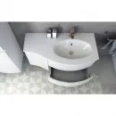 Шкаф одностворчатый 34x55 см Bianco Lucido L Cezares Vague 44228