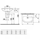 Раковина Roca Access ZRU9307610 60x45 см, подвесная, белый