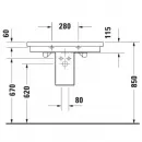 Раковина 80x50 см Duravit 2nd Floor 0491800000