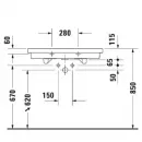 Раковина 80x50 см Duravit 2nd Floor 0491800000