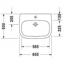 Раковина 65x50 см Duravit D-Code Med 23116500002
