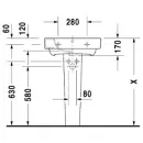 Раковина 55x48,5 см Duravit Starck 2 2323550000