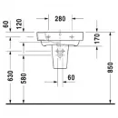 Раковина 55x48,5 см Duravit Starck 2 2323550000