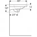 Раковина 75x48,2 см Geberit Acanto 500.622.01.2