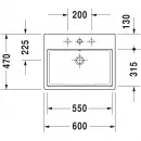 Раковина 60x47 см Duravit Vero Air 2350600000