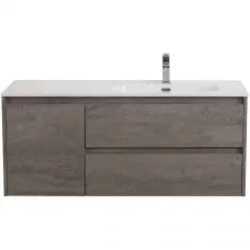 Тумба под раковину BelBagno Kraft KRAFT-1200-2C-1A-SO-CG-R 120 см R, подвесная, Cemento Grigio